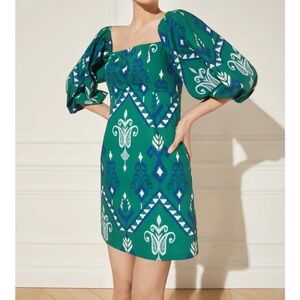 Cara Cara - Emrald Dress Stylish Green Patterned Kids Dress